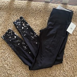 Pure Barre holiday glitter leggings